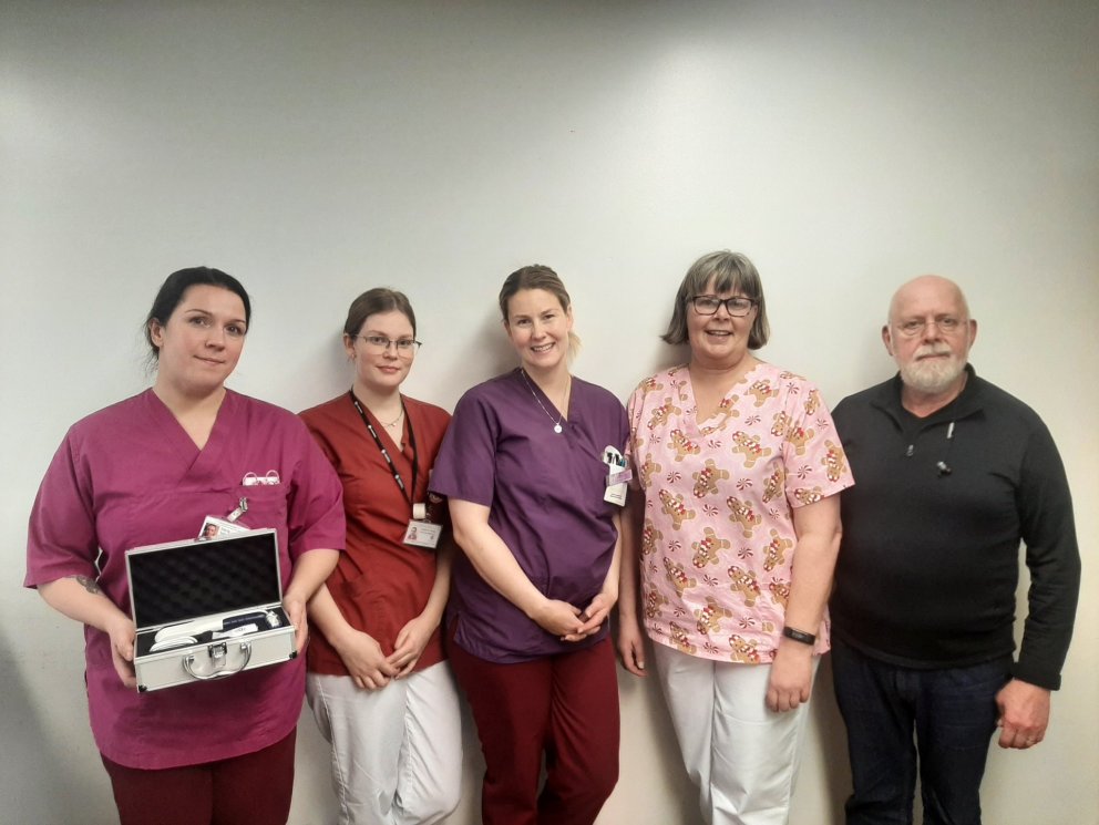 Á myndinni frá vinstri má sjá Silvía, Guðrún Arna, Vilborg, Sigríður og Jóhann